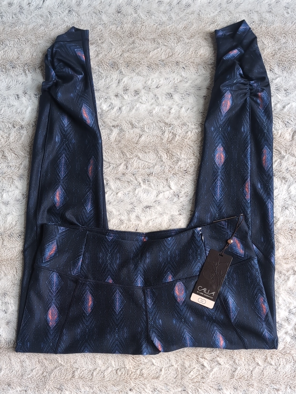 Calia Essential Sketchy Geo Mid Rise Printed Leggings